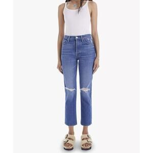 Mother The Tomcat Straight‎ Leg Jeans Playing With Scissors Wash 30